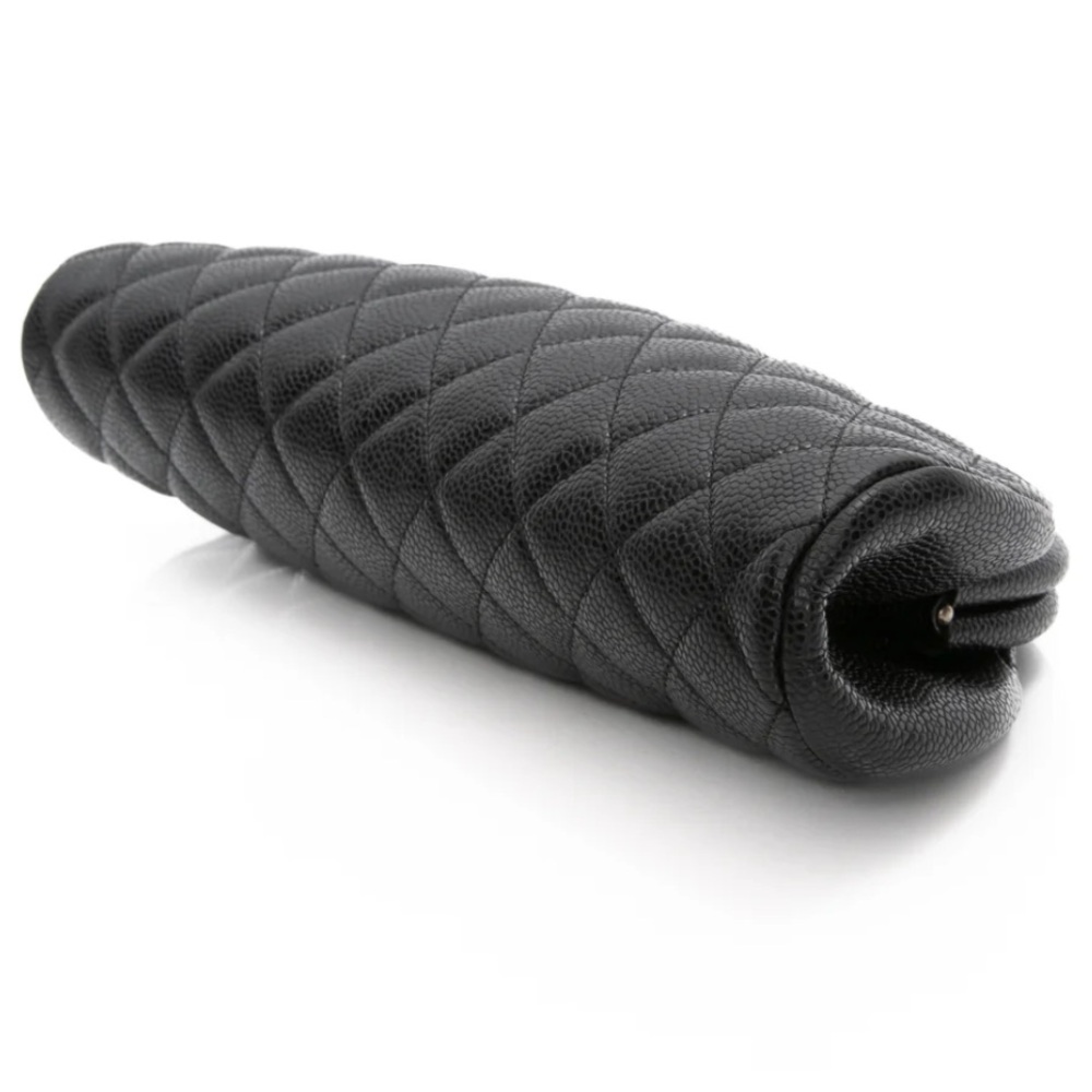 Chanel Black Quilted Clutch with Silver Clasp - Picture 7 of 10